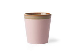 70s ceramics coffee mug pink