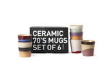 70s ceramics coffee mugs set of 6