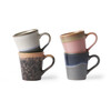70s ceramics espresso mugs set of 4