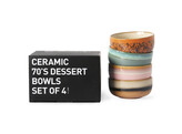 70s ceramics dessert bowls set of 4