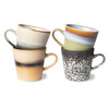 70s ceramics americano mugs galileo set of 4