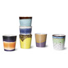 70s ceramics coffee mugs pluto set of 6