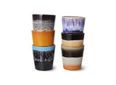 70s ceramics coffee mugs stellar set of 6