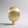 Clam table lamp brass