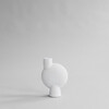 Sphere vase bubl medio bone white