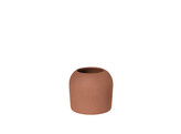 Dome vase XS red engobe terracotta