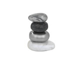 Rock pile sculpture grey set van 4