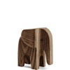 Baby elephant smoke stained ash wood