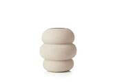 Soft shape ceramic vase beige