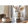 Soft shape ceramic vase beige