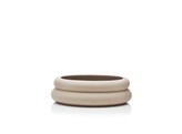 Soft shape ceramic bowl beige