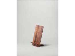 New Mags book display walnut