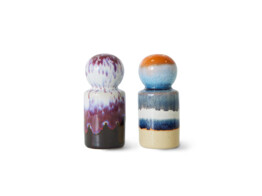 70s ceramics pepper   salt jar stargaze
