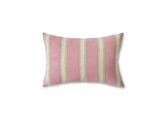 Woven striped cushion blush 60x40cm