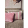 Woven striped cushion blush 60x40cm