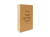 Shell serving bowl coral