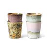 70s ceramics coffee mugs serendipity set of 4