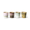 70s ceramics coffee mugs serendipity set of 4