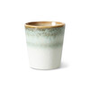 70s ceramics coffee mug petal