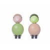 Lovebirds H9cm light green rose 1 pair