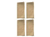 Set 4 zandkleurige servetten