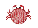 Raffia placemat krab