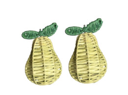 Set 2 raffia servetring peer