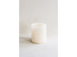 Odette albast beige windlicht breed laag