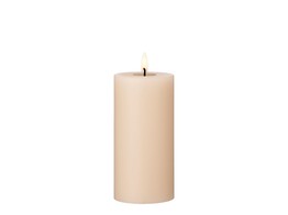 Led cilinderkaars h15cm ice latte 11