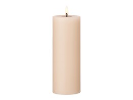 Led cilinderkaars h20cm ice latte 11
