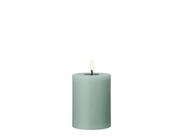 Led cilinderkaars h10cm jade stone 67