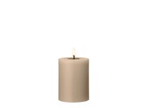 Led cilinderkaars h10cm nougat note 18