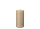 Led cilinderkaars h15cm nougat note 18