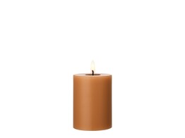 Led cilinderkaars h10cm raw toffee 23
