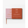 Guest book - rust/pink