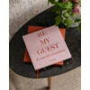 Guest book - rust/pink