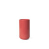 Lyngby vase H15 5cm rood porselein