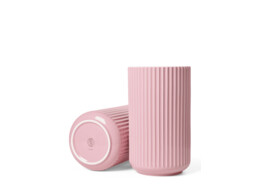 Lyngby vase H25cm rose porselein