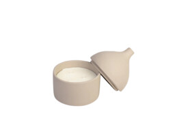 Kaars Trulli taupe L
