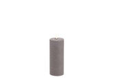 LED pillar melted candle Sandstone rustic 7 8x20cm