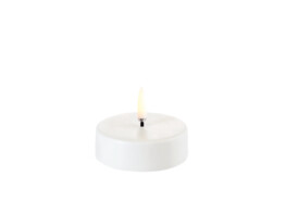 LED tealight maxi nordic white wax smooth