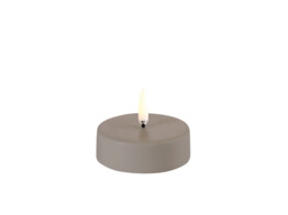 LED tealight maxi sandstone wax smooth