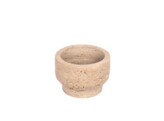 Travertine candleholder pillar tealight 8x5cm