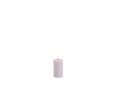 LED melted pillar candle light lavender smooth 5 x 7 5cm