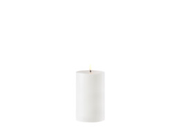Outdoor LED pillar candle white 8 4 x 15cm