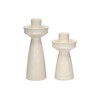 TIERNO - kandelaar - porselein - DIA 7 8 x H 18 2 cm - gebroken wit