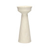 TIERNO - kandelaar - porselein - DIA9 4 x H 22 cm - gebroken wit