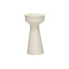 TIERNO - kandelaar - porselein - DIA 9 3 x H 17 3 cm - gebroken wit