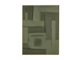 PATCH - muur deco - canvas / grenen fineer - L 90 x W 5 x H 120 cm - kaki