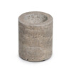 Waxinelichthouder titanium travertine M